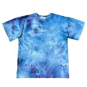 The Limited America Clothing Store Vintage Women's T-Shirt 14 L Ice Dyed Tie Dye
